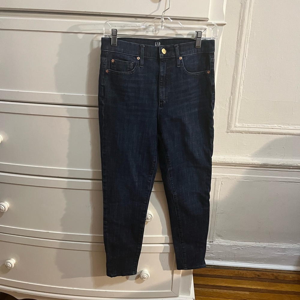 GAP FACTORY DARK BLUE SKINNY JEANS